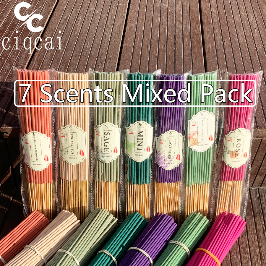 Home Fragrance Eucalyptus - 【Meistverkauftes 7-Geschmacks-Set】 22 cm Premium-Räucherstäbchen-Set mit