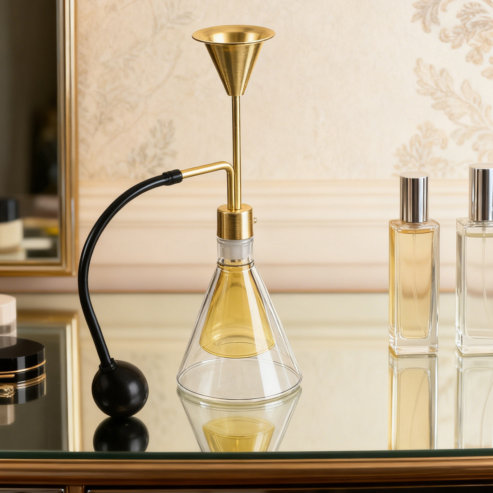 Home Fragrance Oils For Diffusers - Doppelwandige Glasflasche für ätherische Öle, Parfümflasche
